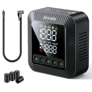 Tire Inflator Portable Air Compressor 150PSI Air Pump for Car Tires [3X Faster]